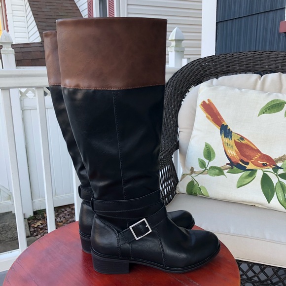 Arizona Jean Co. NWT 2-Tone Knee-High Delling Boot - Picture 3 of 5